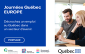 Journées Québec Europe :  Débutez une nouvelle vie professionnelle au Québec !