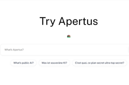 Apertus - Swiss AI Initiative, led by EPFL and ETH Zurich