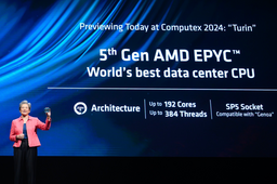 AMD Lisa Su présente les CPU EPYC 5e gen