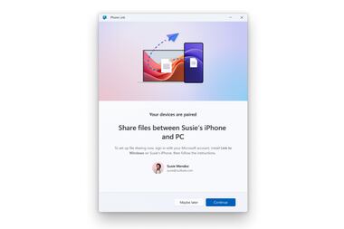 Microsoft planche sur le transfert de fichiers entre un iPhone et un PC sous Windows